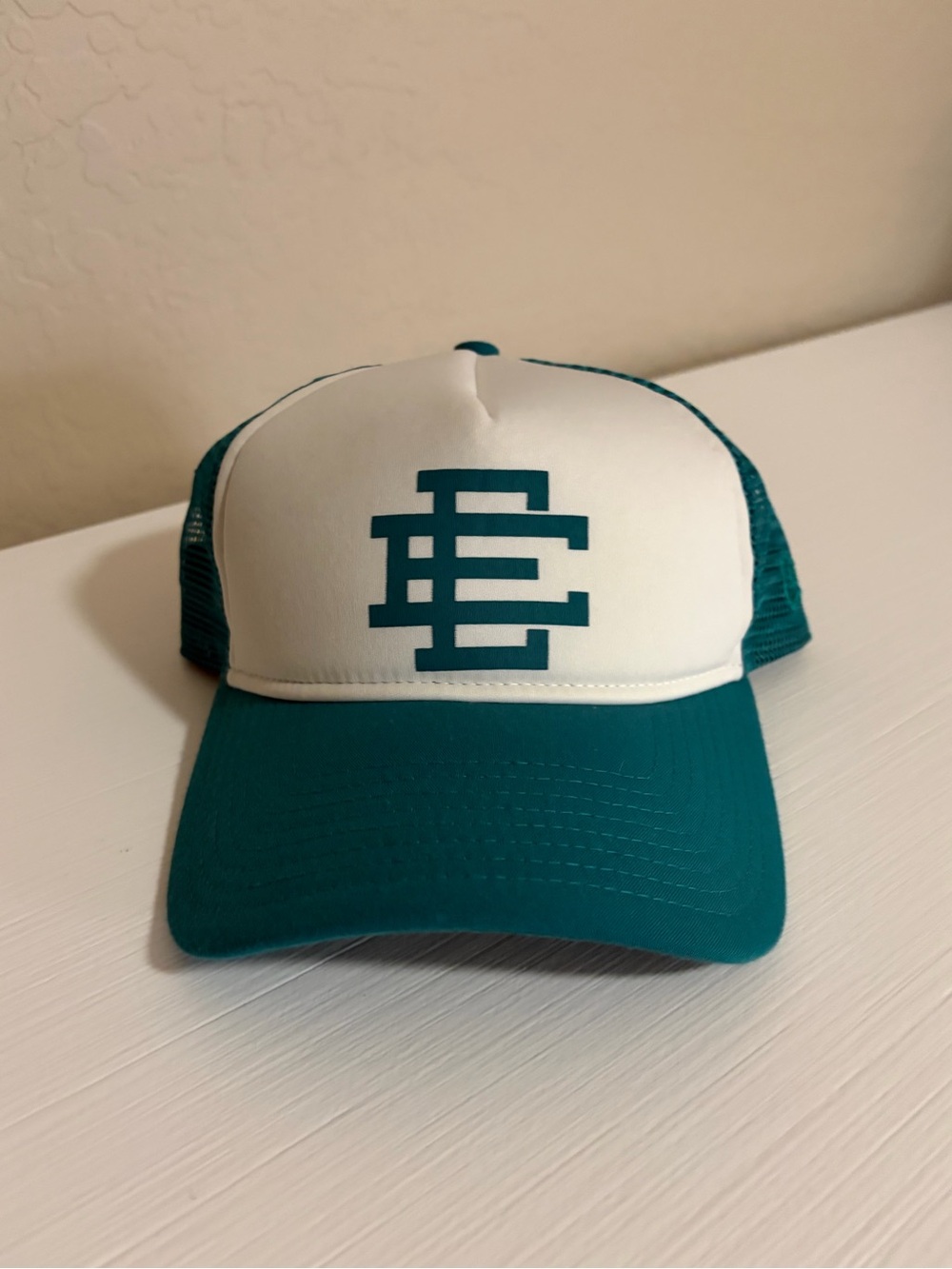Rare. NWOT. Limited Release. New Era x Eric Emanuel Teal Trucker Hat
